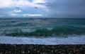 Black sea, waves, stormy